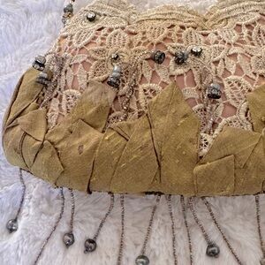 Mary Frances  Lace and beaded Crossbody Mini Purse Vintage
